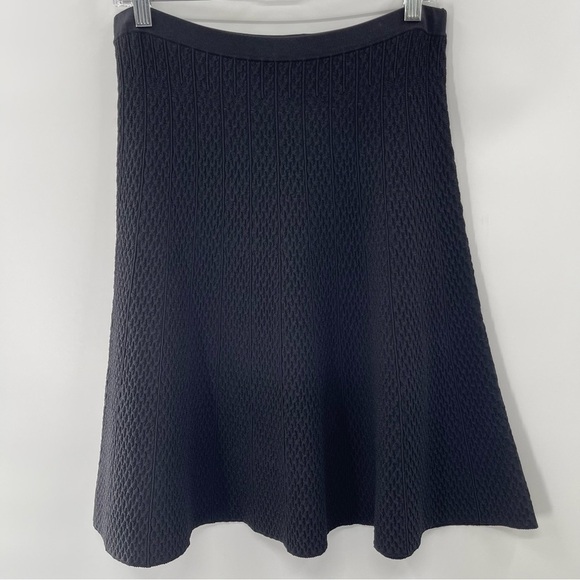 CAbi Style 214 Amelie Black Textured A-Line Skirt Size Small - Picture 2 of 8